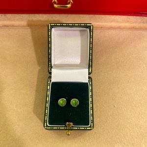Peridot and Sterling Earings